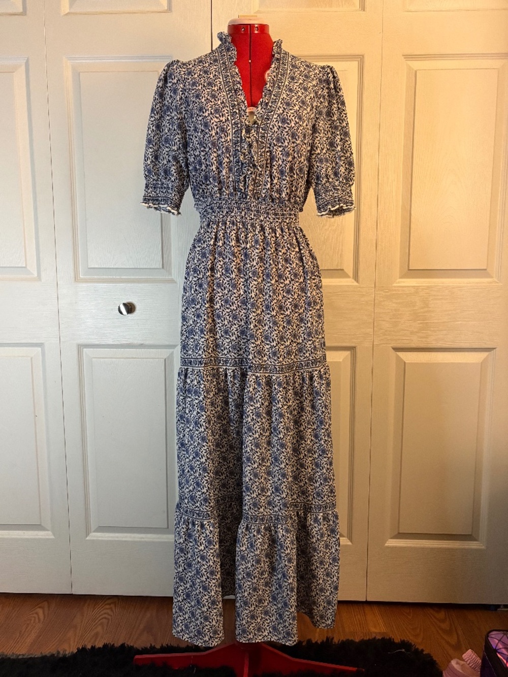 Blue Floral Dress From Max Studio M
